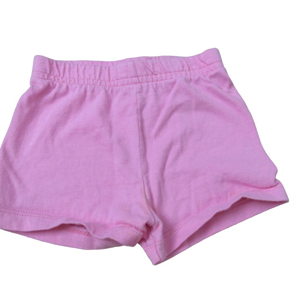 Garanimals Pull On Shorts Toddler Infant Girls‎ Size 12M Pink Elastic Bottoms